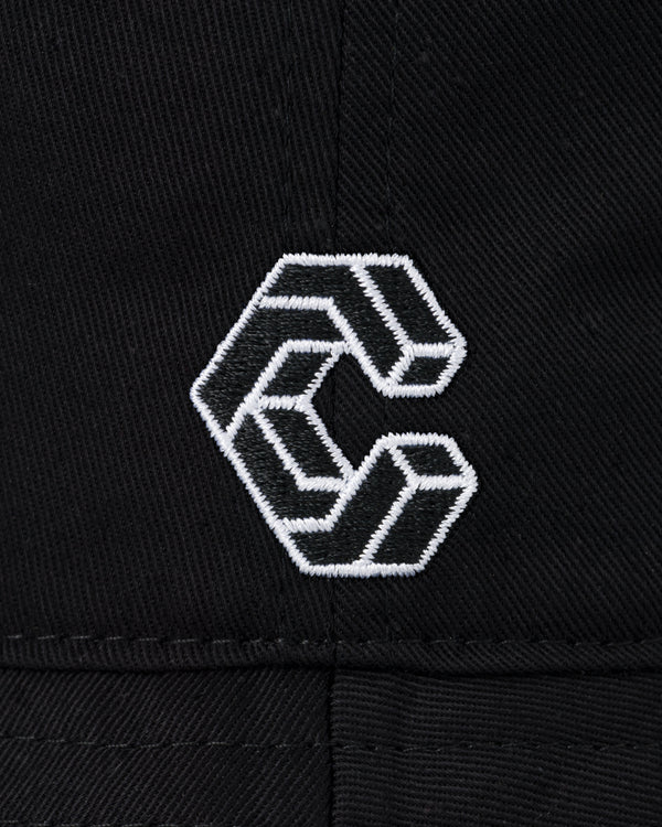 CRONOS LOOP LOGO BUCKET HAT【BLACK】
