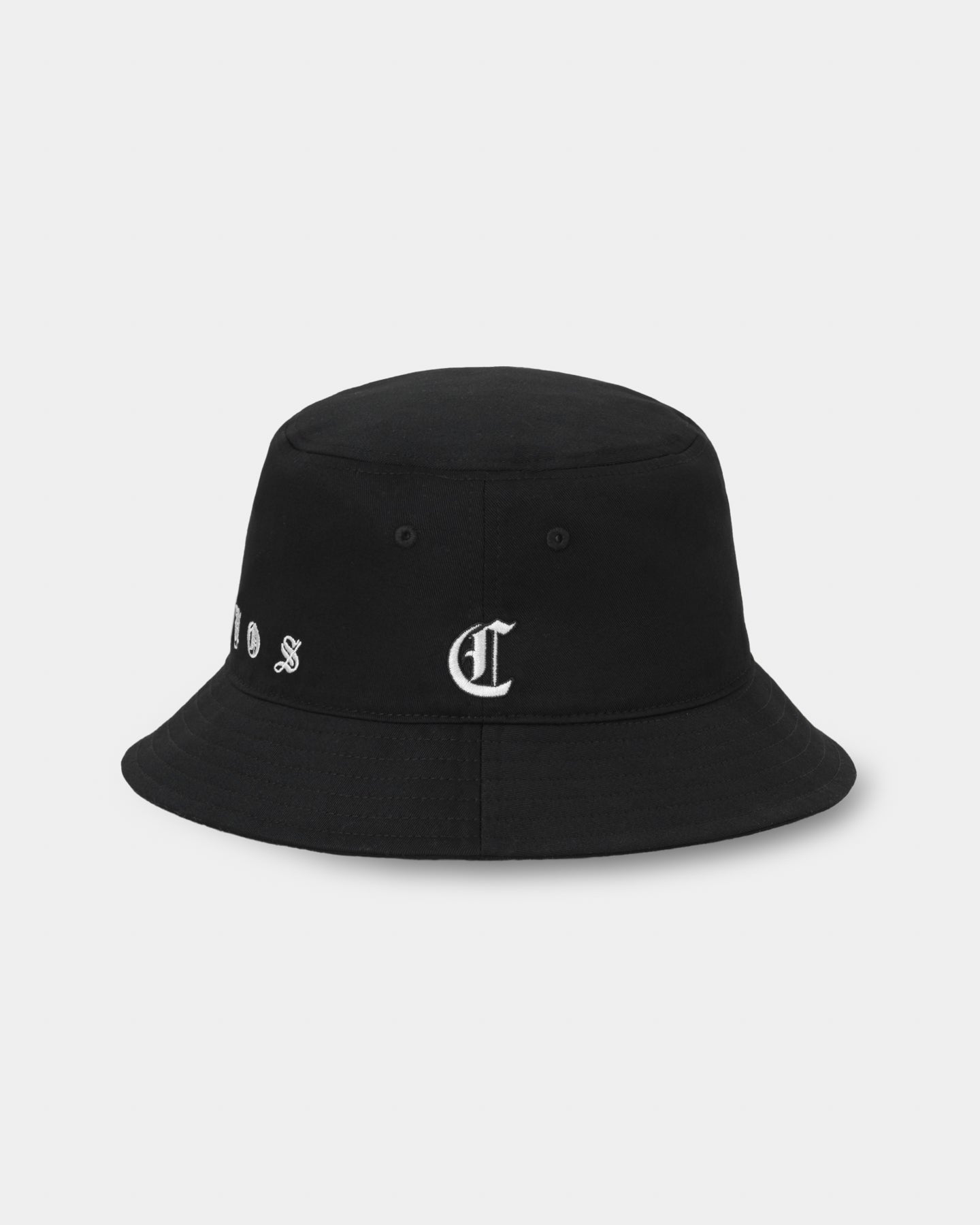 CRONOS LOOP LOGO BUCKET HAT【BLACK×WHITE】