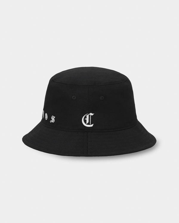 CRONOS LOOP LOGO BUCKET HAT【BLACK×WHITE】