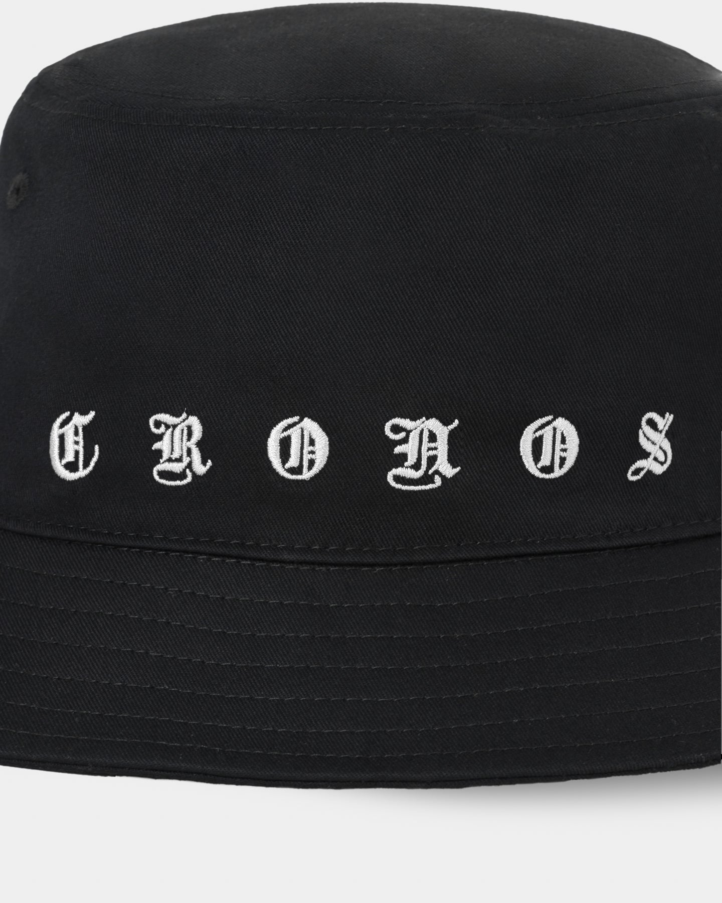 CRONOS LOOP LOGO BUCKET HAT【BLACK×WHITE】
