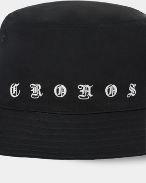 CRONOS LOOP LOGO BUCKET HAT【BLACK×WHITE】