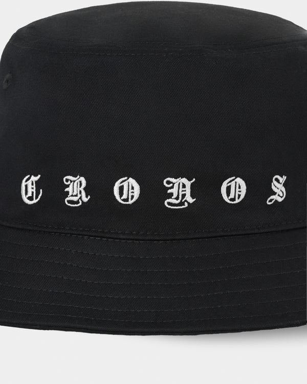 CRONOS LOOP LOGO BUCKET HAT【BLACK×WHITE】