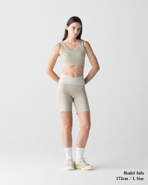CRONOS WOMEN ESSENTIAL BRA TOP【BEIGE】