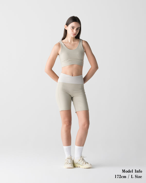 CRONOS WOMEN ESSENTIAL BRA TOP【BEIGE】