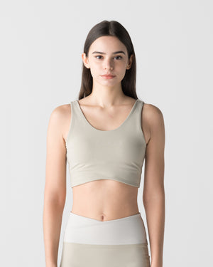 CRONOS WOMEN ESSENTIAL BRA TOP【BEIGE】