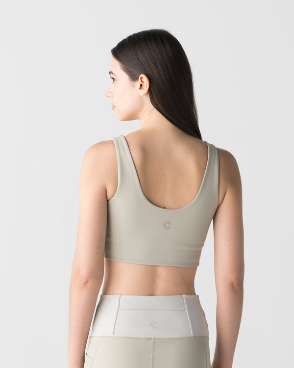 CRONOS WOMEN ESSENTIAL BRA TOP【BEIGE】