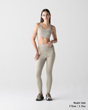 CRONOS WOMEN FORM LEGGINGS【BEIGE】
