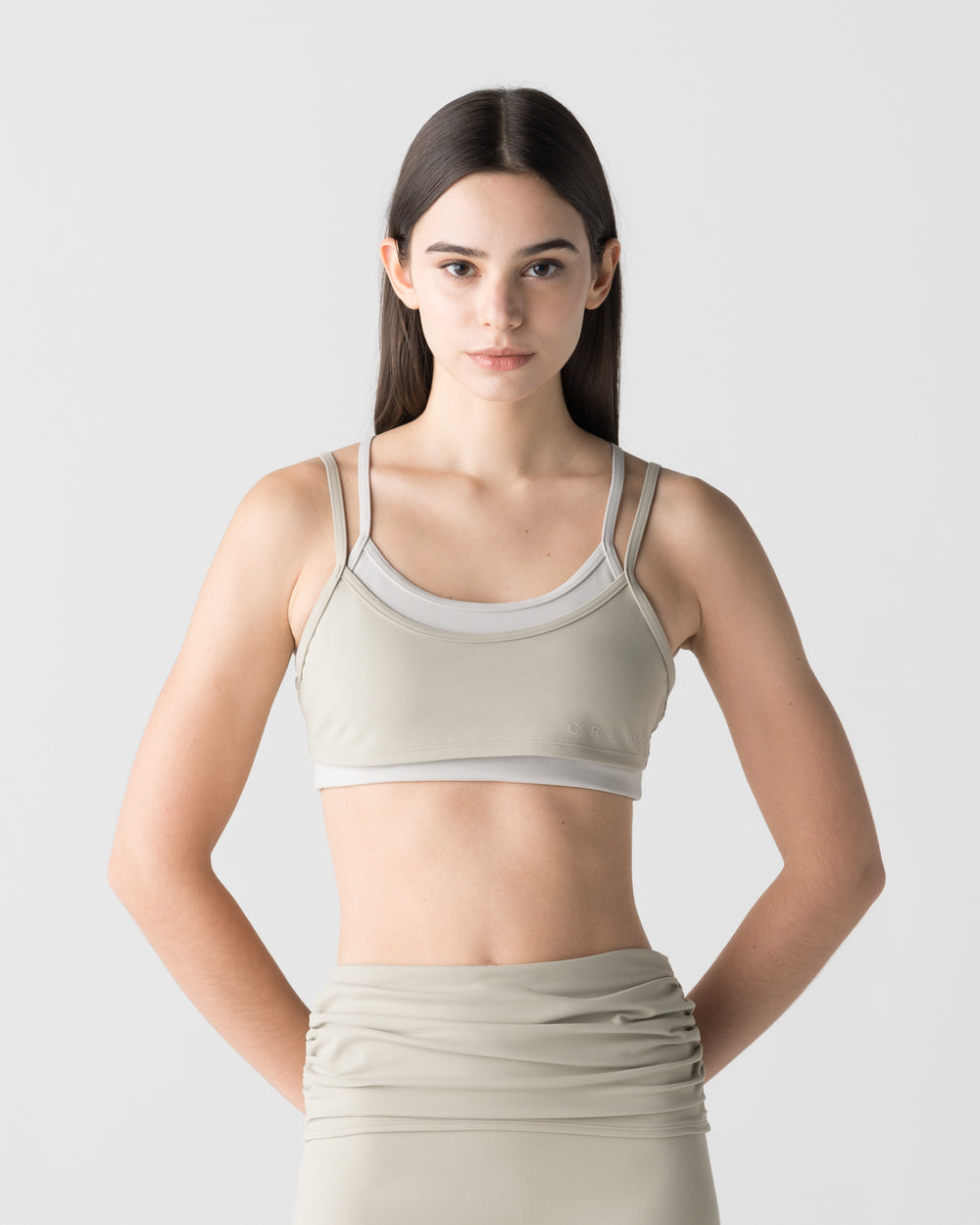 CRONOS WOMEN FORM BRA TOP【BEIGE】
