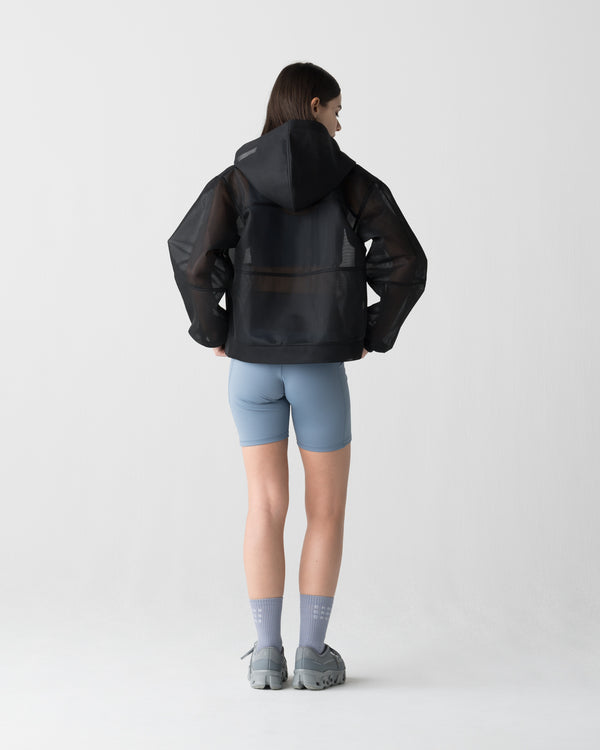 CRONOS WOMEN LIGHTWEIGHT ZIP HOODIE【BLACK】