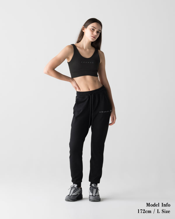 CRONOS WOMEN ESSENTIAL BRA TOP【BLACK】