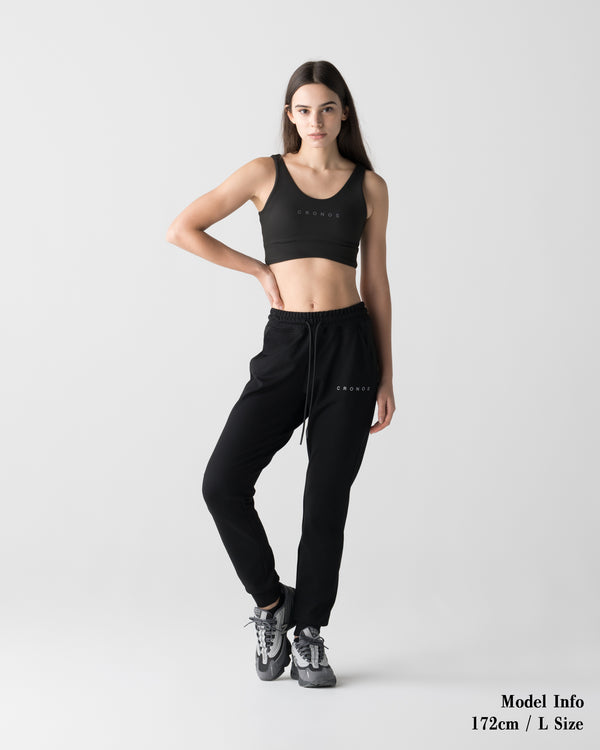 CRONOS WOMEN COOL AIR JOGGER PANTS【BLACK】