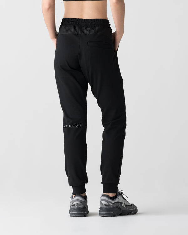 CRONOS WOMEN COOL AIR JOGGER PANTS【BLACK】