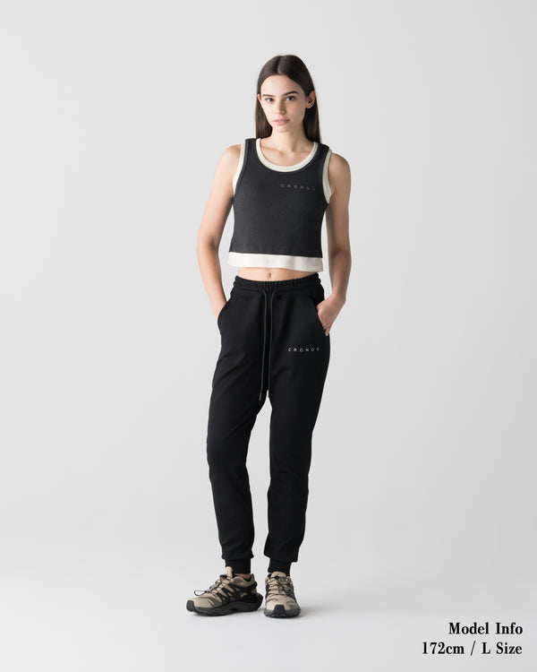CRONOS WOMEN COOL AIR JOGGER PANTS【BLACK】