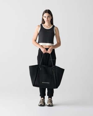 CRONOS WOMEN STUDIO TOTE BAG【BLACK】