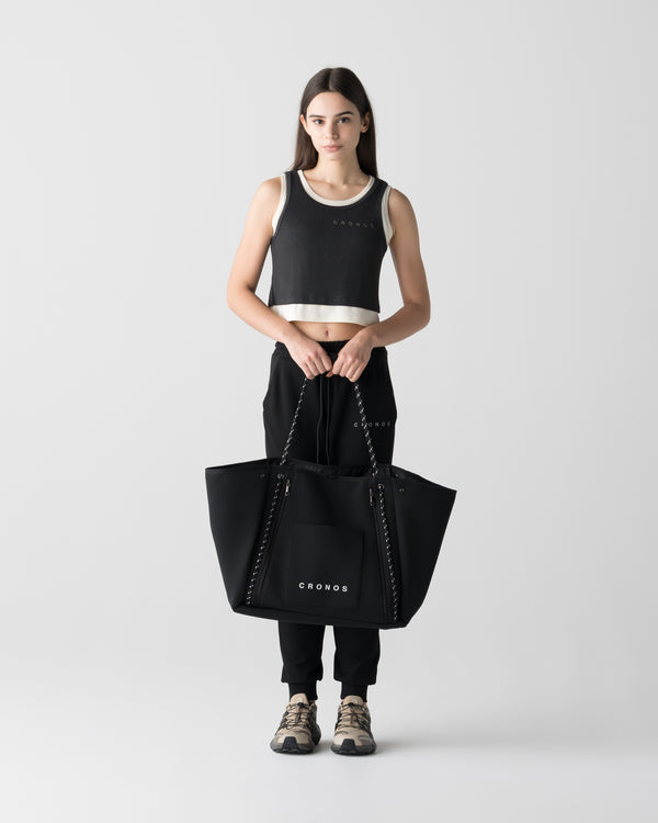 CRONOS WOMEN STUDIO TOTE BAG【BLACK】