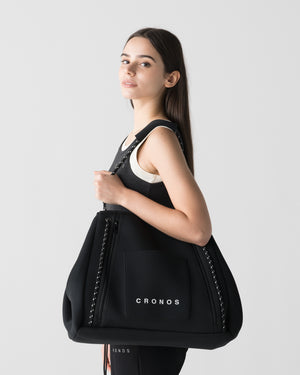 CRONOS WOMEN STUDIO TOTE BAG【BLACK】