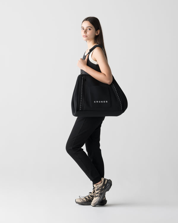 CRONOS WOMEN STUDIO TOTE BAG【BLACK】