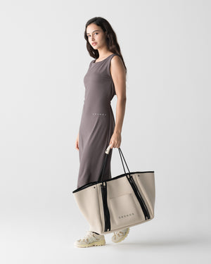 CRONOS WOMEN STUDIO TOTE BAG【BEIGE】