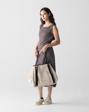 CRONOS WOMEN STUDIO TOTE BAG【BEIGE】
