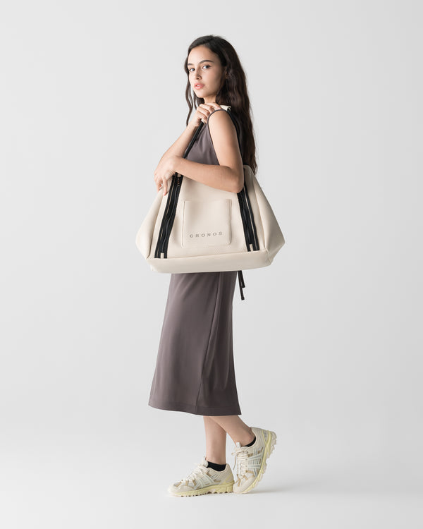 CRONOS WOMEN STUDIO TOTE BAG【BEIGE】