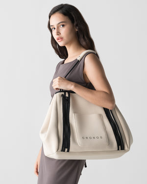 CRONOS WOMEN STUDIO TOTE BAG【BEIGE】