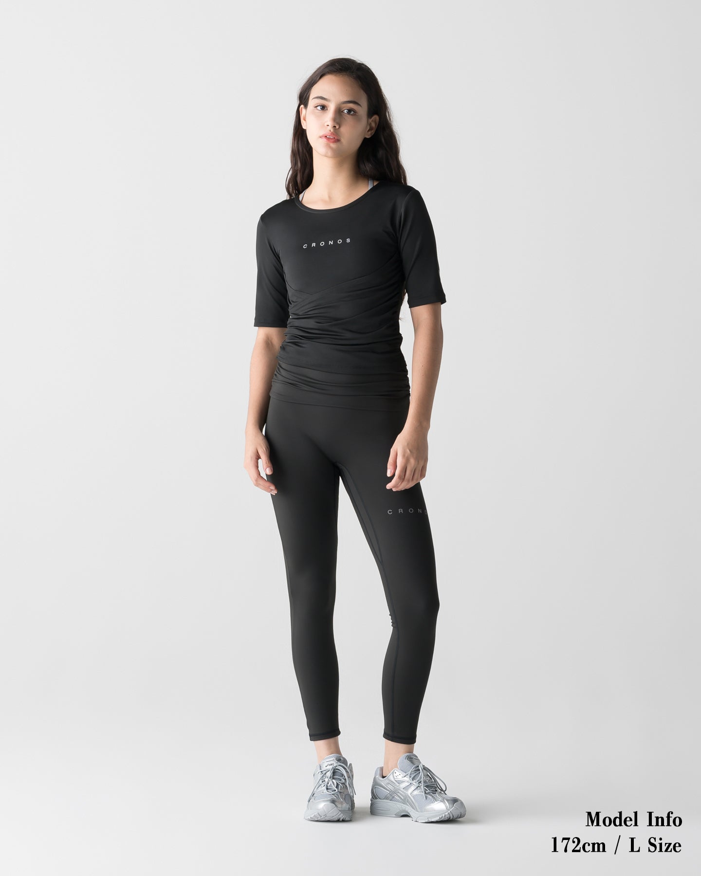 CRONOS WOMEN FORM LEGGINGS【BLACK】