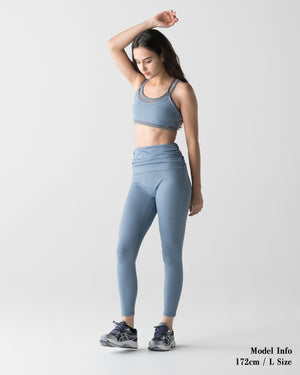 CRONOS WOMEN FORM LEGGINGS【BLUE】