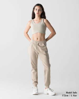 CRONOS WOMEN COOL AIR JOGGER PANTS【BEIGE】