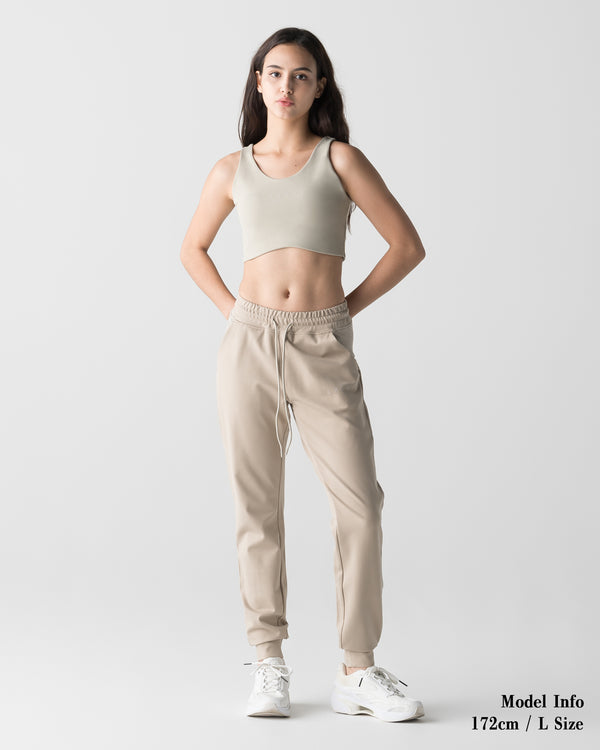 CRONOS WOMEN COOL AIR JOGGER PANTS【BEIGE】