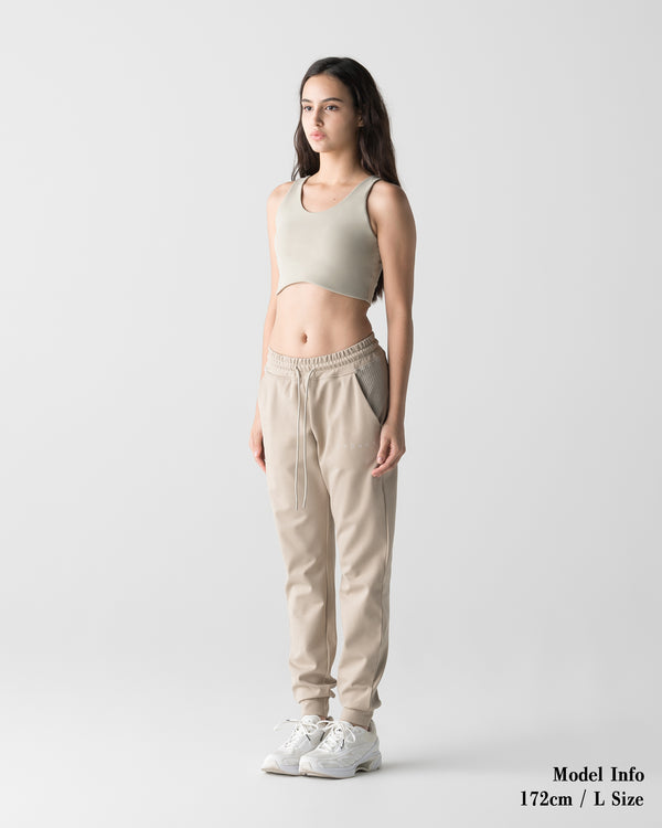 CRONOS WOMEN COOL AIR JOGGER PANTS【BEIGE】