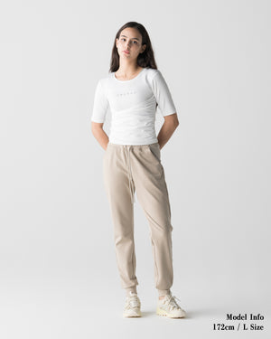 CRONOS WOMEN ACTIVE CROSS T-SHIRTS【WHITE】