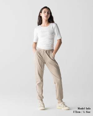 CRONOS WOMEN ACTIVE CROSS T-SHIRTS【WHITE】