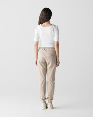 CRONOS WOMEN ACTIVE CROSS T-SHIRTS【WHITE】