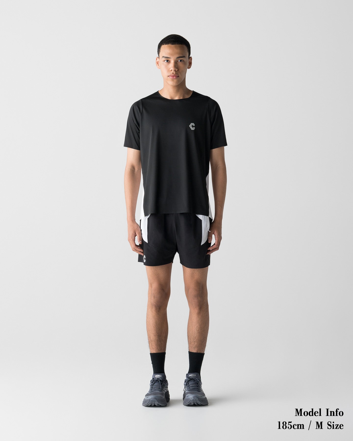 CRONOS 4点セット CRONOS RUN LIGHT S/S TEE【BLACK×WHITE】