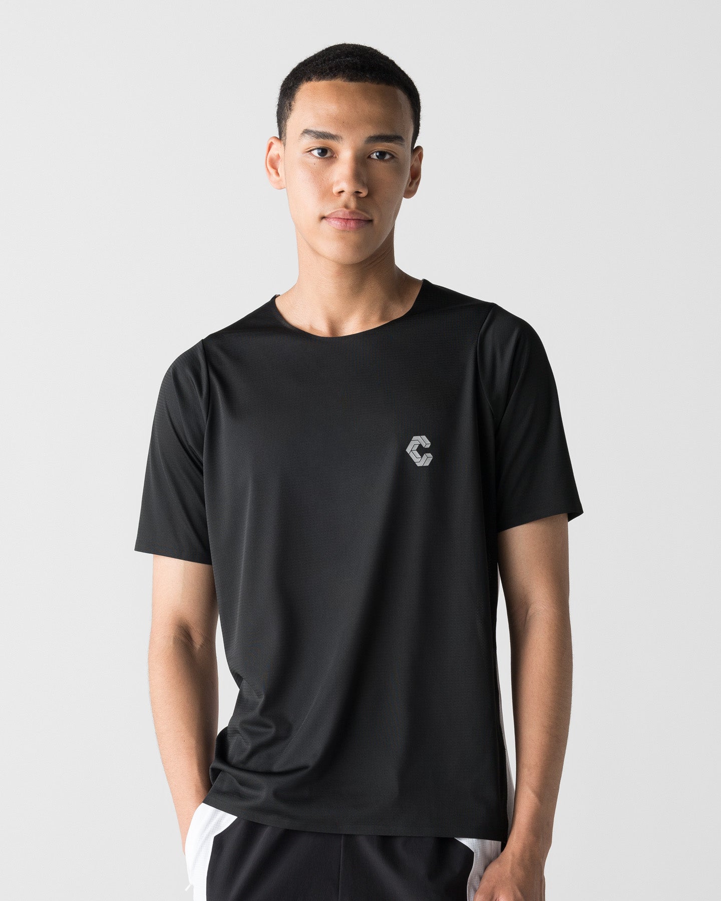CRONOS RUN LIGHT S/S TEE【BLACK×WHITE】