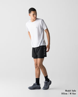 CRONOS RUN LIGHT S/S TEE【WHITE×BLACK】