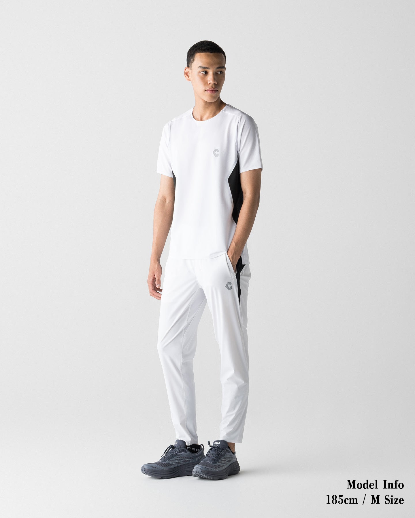 CRONOS RUN AIR S/S TEE【WHITE×BLACK】