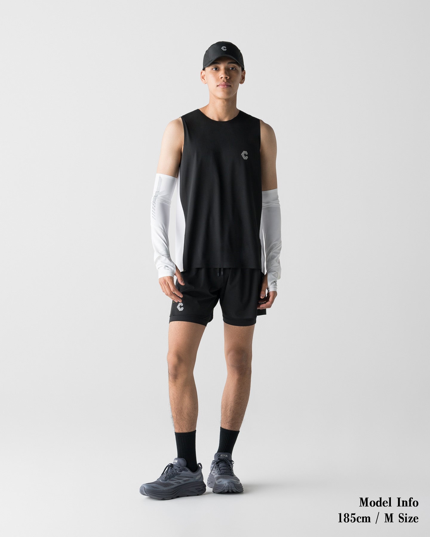 ウォーキング・ランニングウェア CRONOS CRONOS RUN RACE 2IN1 SHORTS【BLACK】