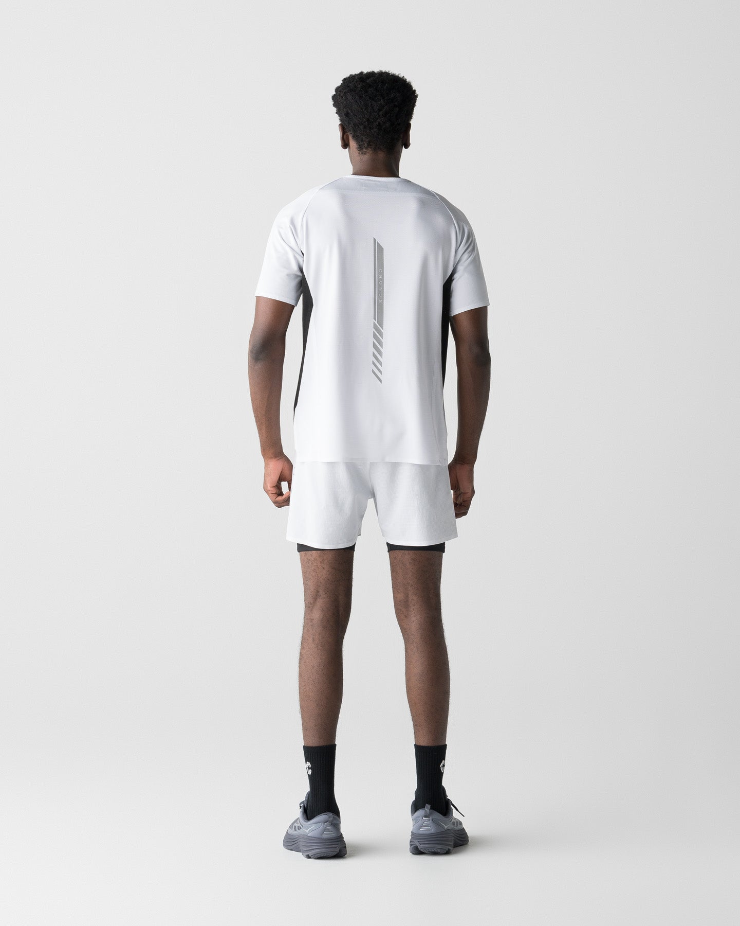 CRONOS RUN AIR S/S TEE【WHITE×BLACK】