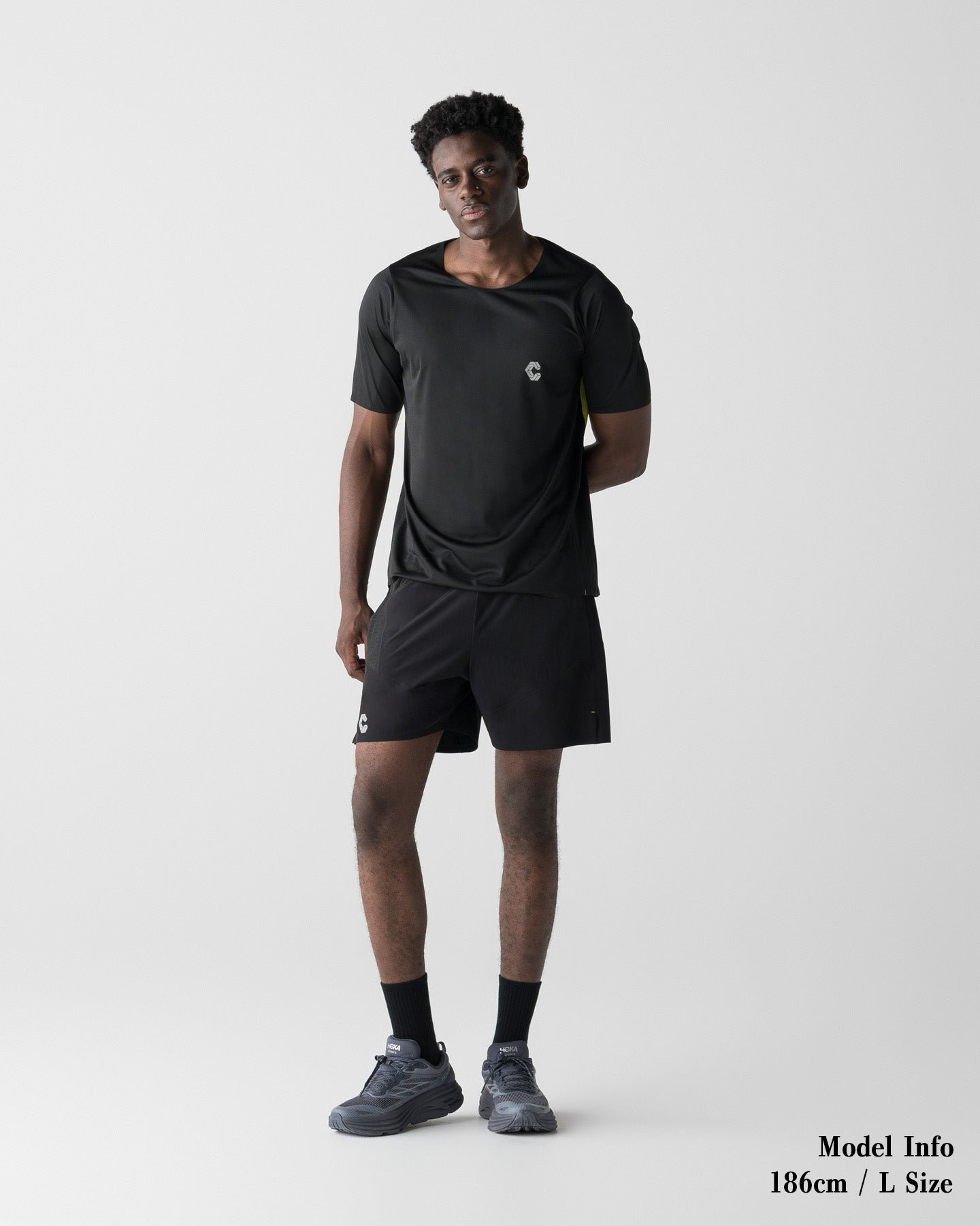 【新品】CRONOS ショーツ　Lサイズ CRONOS RUN RACE SHORTS【BLACK×YELLOW】