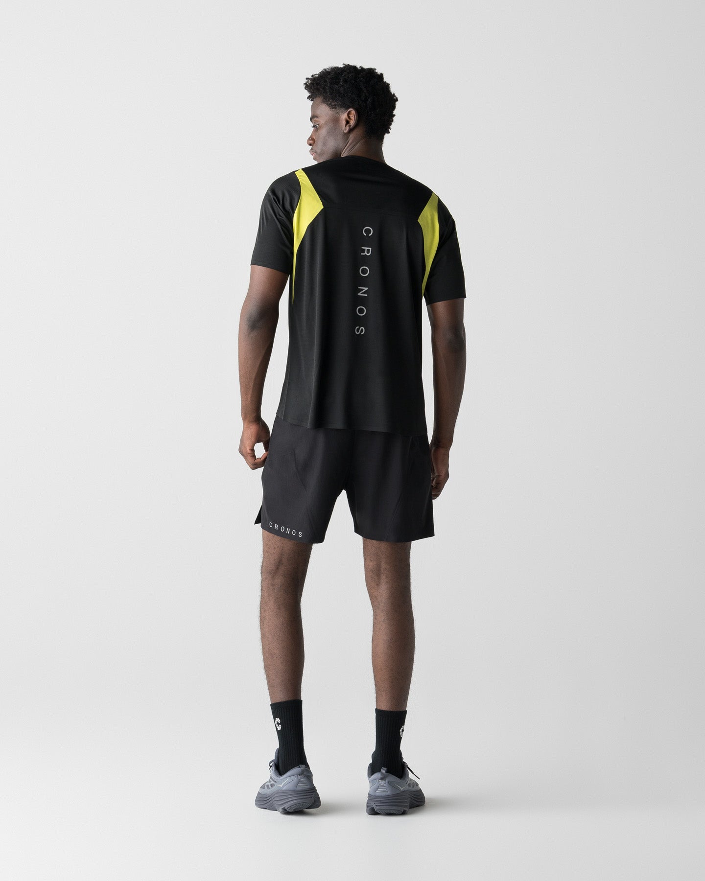 CRONOS RUN RACE SHORTS【BLACK×YELLOW】