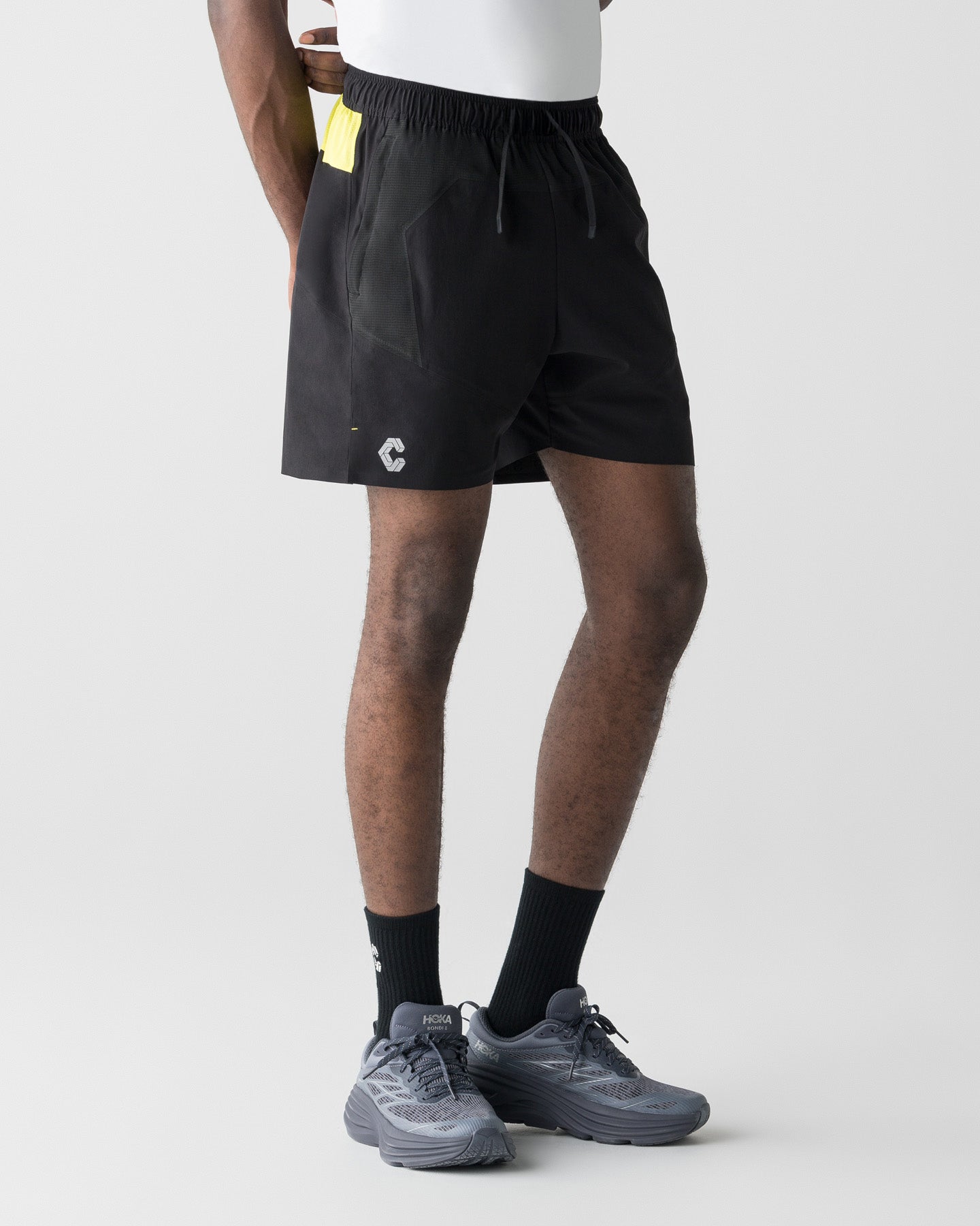 CRONOS RUN RACE SHORTS【BLACK×YELLOW】