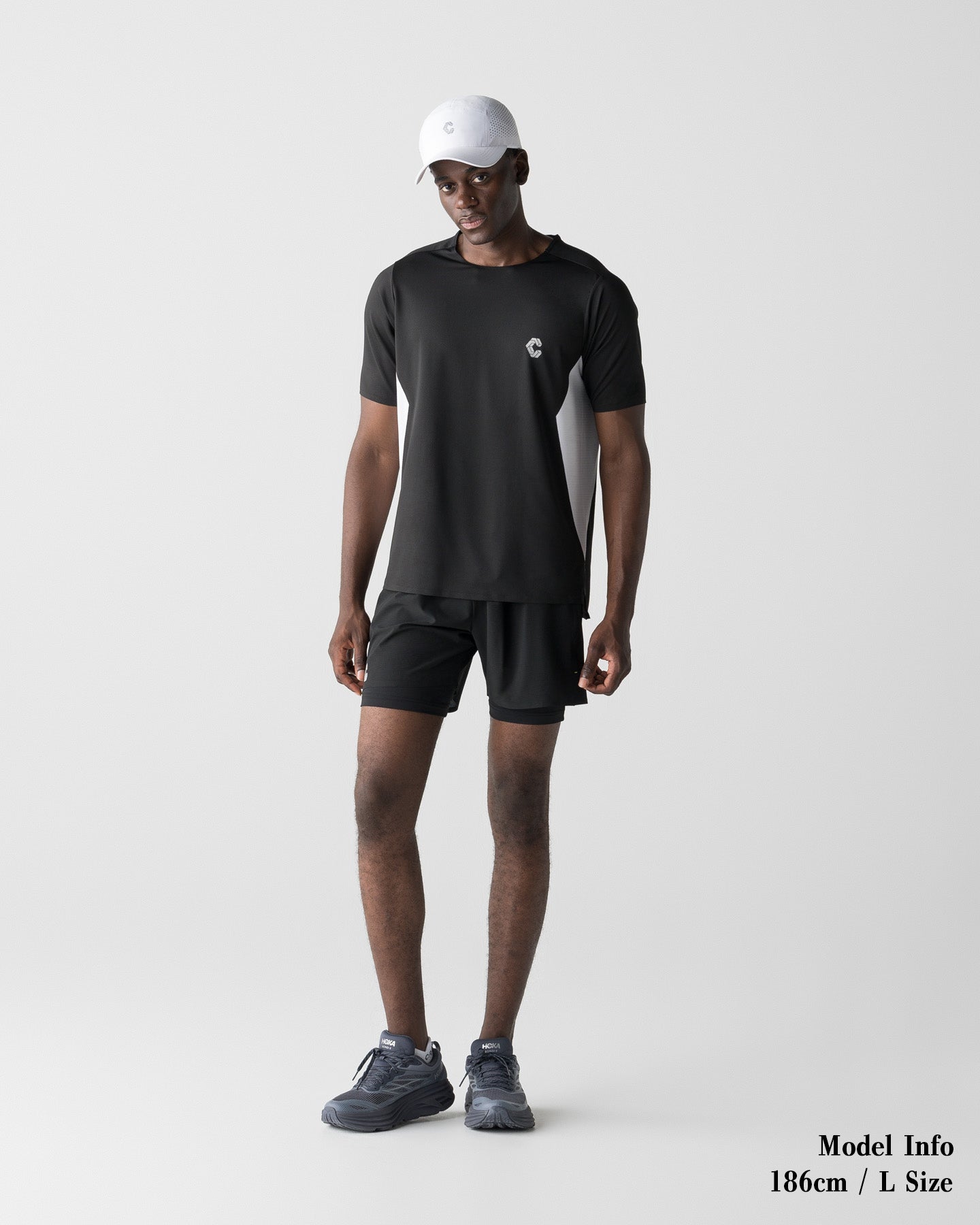 CRONOS RUN RACE 2IN1 SHORTS【BLACK】
