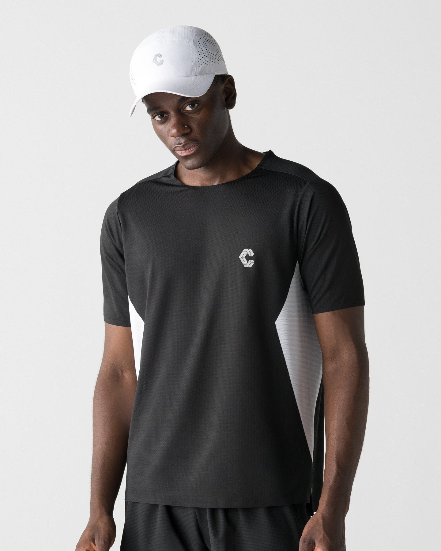 CRONOS RUN AIR S/S TEE【BLACK×WHITE】