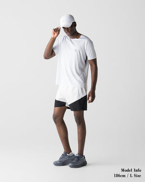 CRONOS RUN LIGHT S/S TEE【WHITE×BLACK】