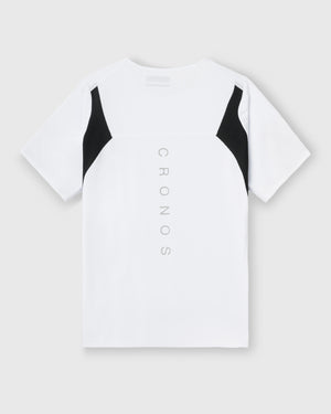 CRONOS RUN LIGHT S/S TEE【WHITE×BLACK】
