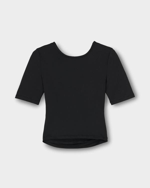 CRONOS WOMEN ACTIVE CROSS T-SHIRTS【BLACK】
