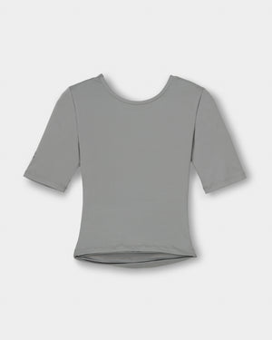 CRONOS WOMEN ACTIVE CROSS T-SHIRTS【GRAY】