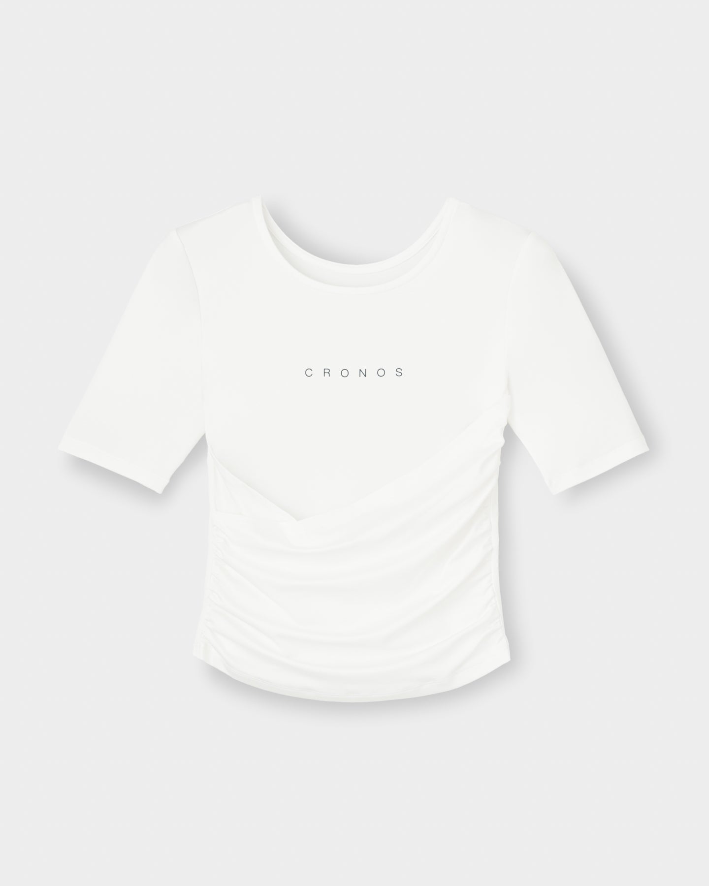 CRONOS WOMEN ACTIVE CROSS T-SHIRTS【WHITE】