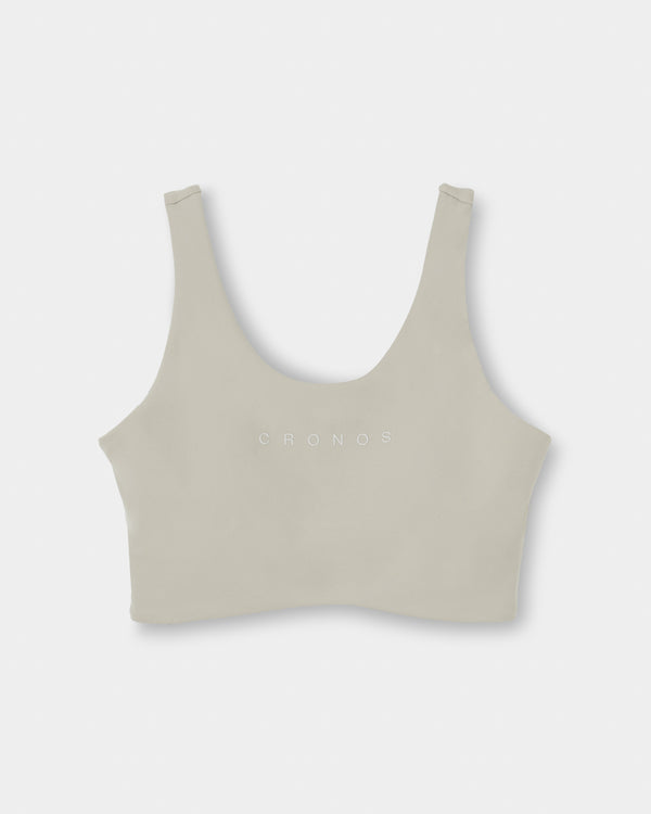CRONOS WOMEN ESSENTIAL BRA TOP【BEIGE】
